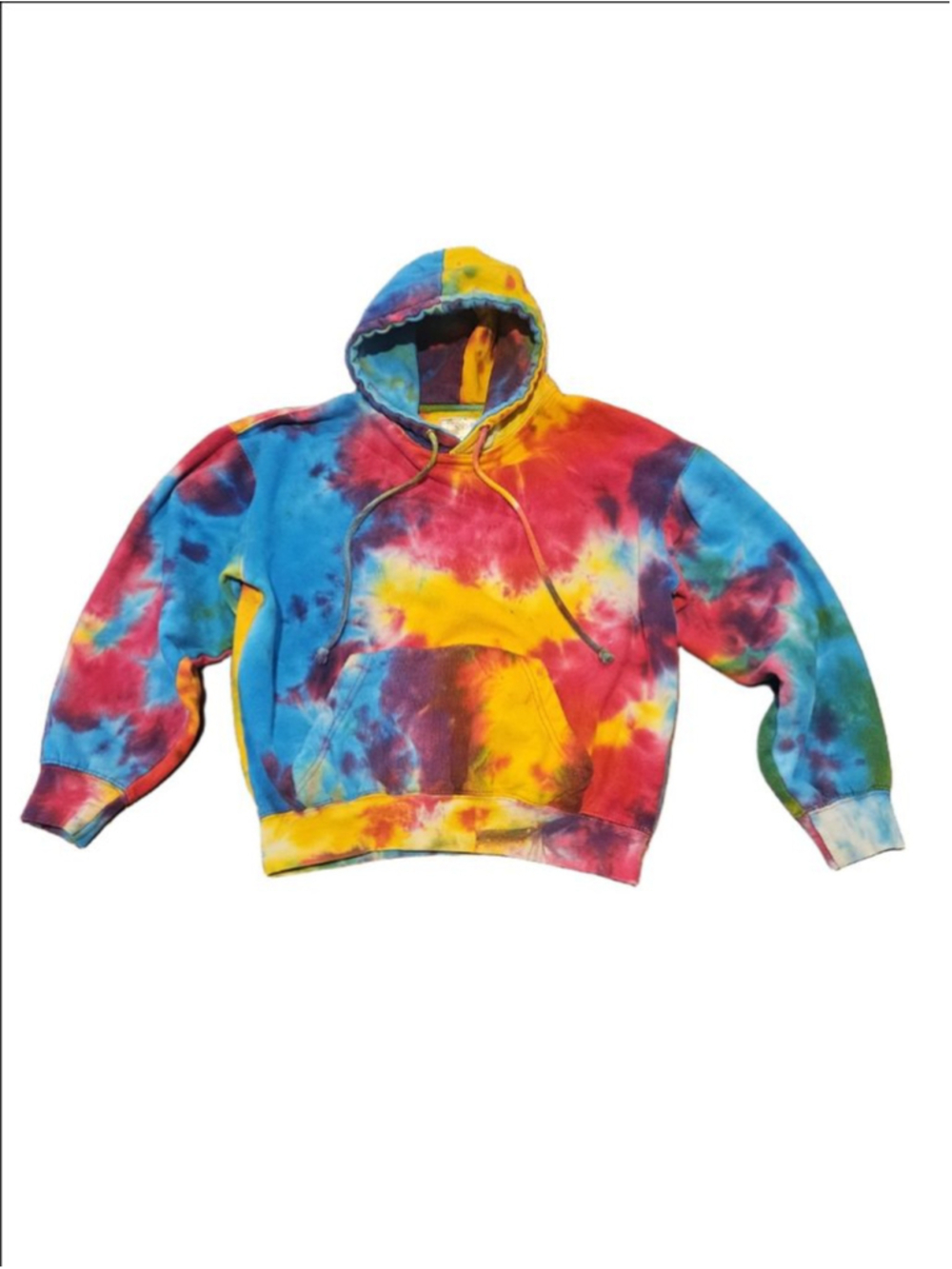 Women's Exist Tie-Dye Hoodie Small Multicolor Unisex